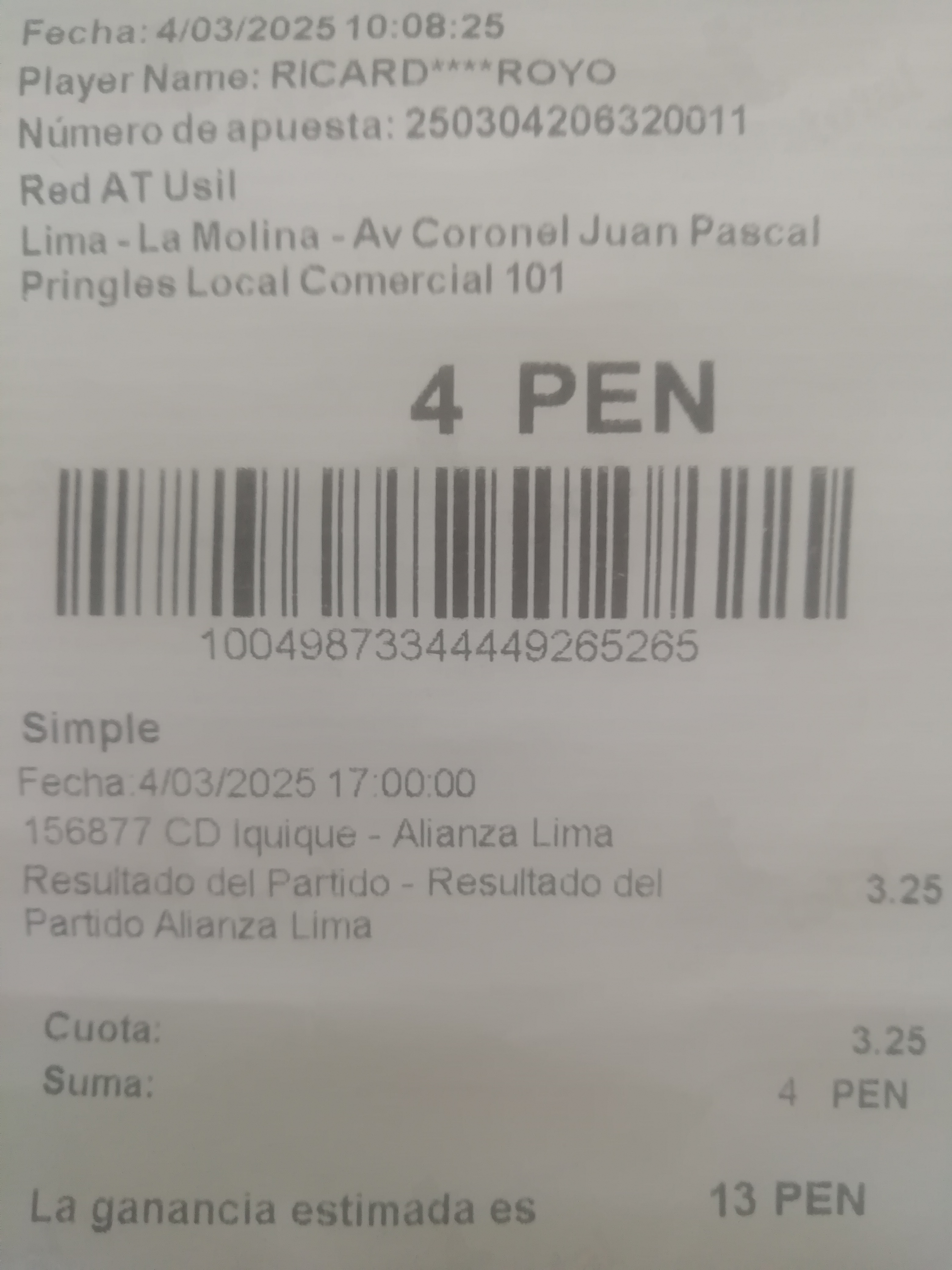 apuest alianza lima vs iquique