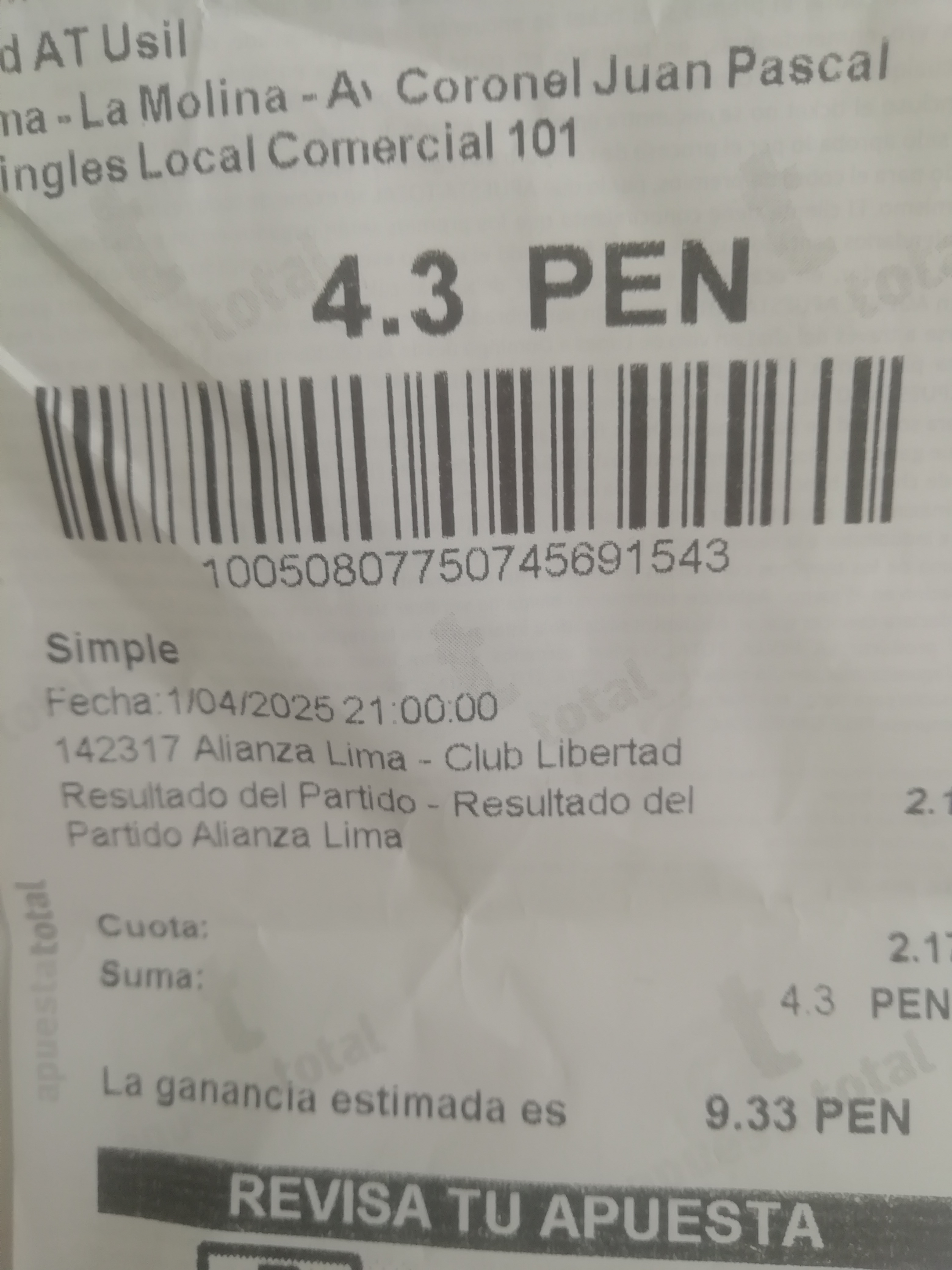 apuesta Alianza Lima vs Libertad